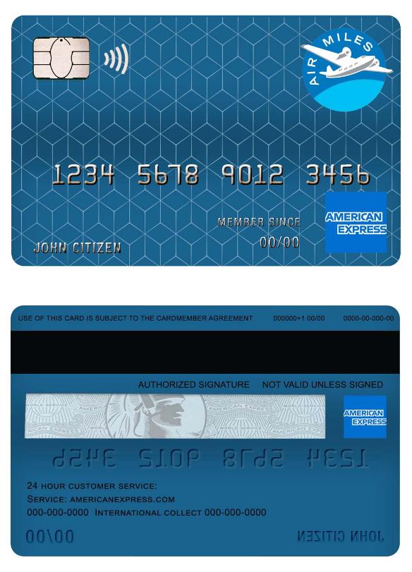 Canada american express air miles credit card